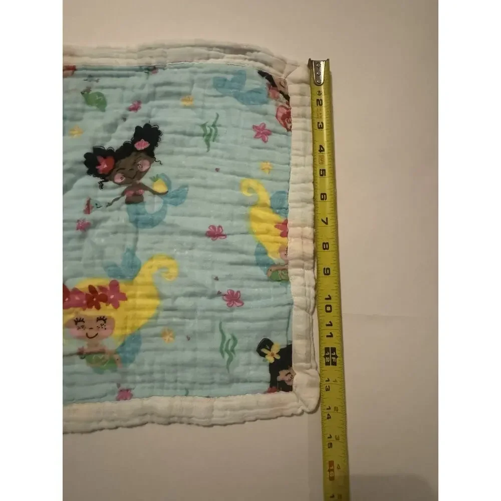 Coco Moon Hawaii Baby Lovey Blanket Muslin Mermaid Security Blanket‹